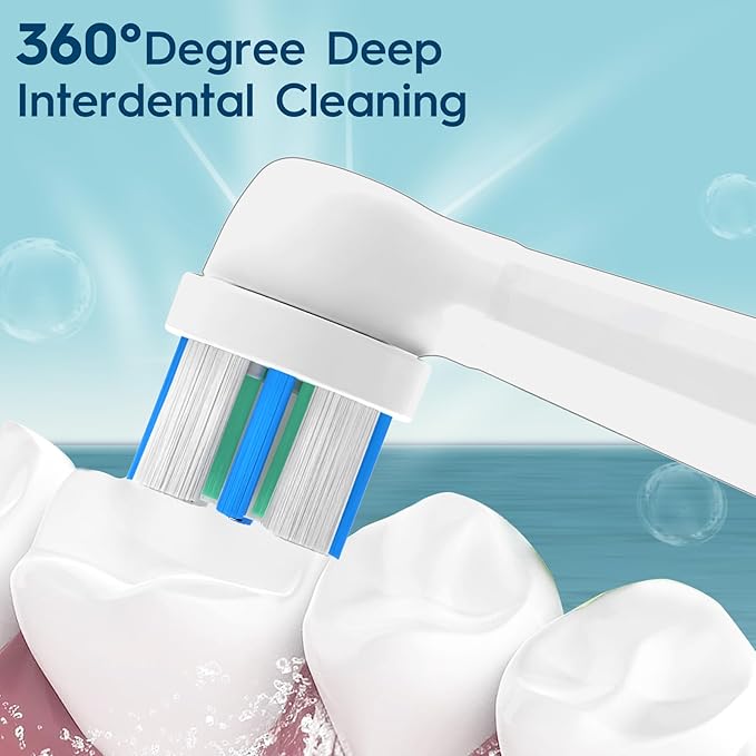 6PCS iO Replacement Heads Compatible with Oral b iO 2/3/4/5/6/7/8/9/10 Series Electric Toothbrush,Gum Care Toothbrush Head Compatible with Oral b iO Replacement Heads,White