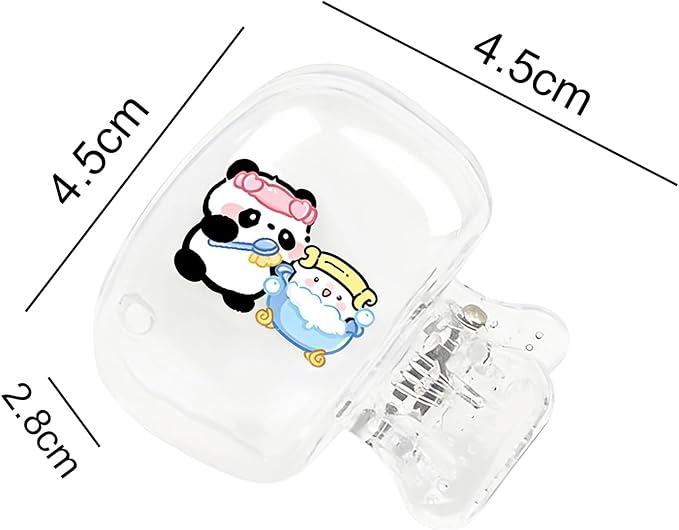 Upgrade Travel Toothbrush Head Covers Toothbrush Protector Cap Brush Pod Case Protective Portable Plastic Clip for Household Travel, Bathroom, School, Camping, Business (A, 2 Pack)
