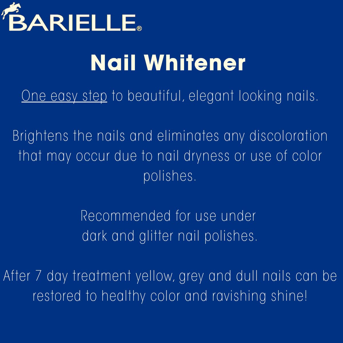 Barielle Nail Whitener for Yellow Nails or Dull Nails .47 Ounce - Whitening for Nails, Treats Yellow Nails