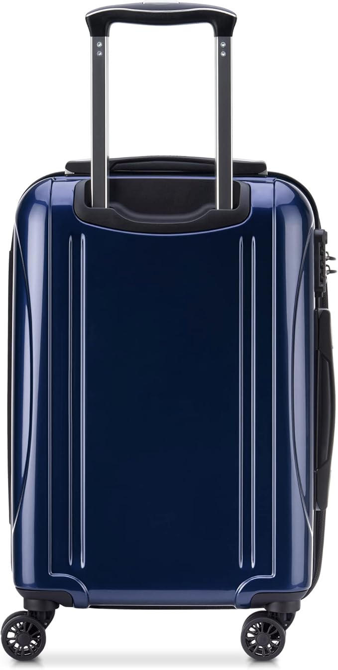 DELSEY PARIS Helium Aero Hardside Expandable Luggage with Spinner Wheels, Blue Cobalt, Carry-On 19 Inch