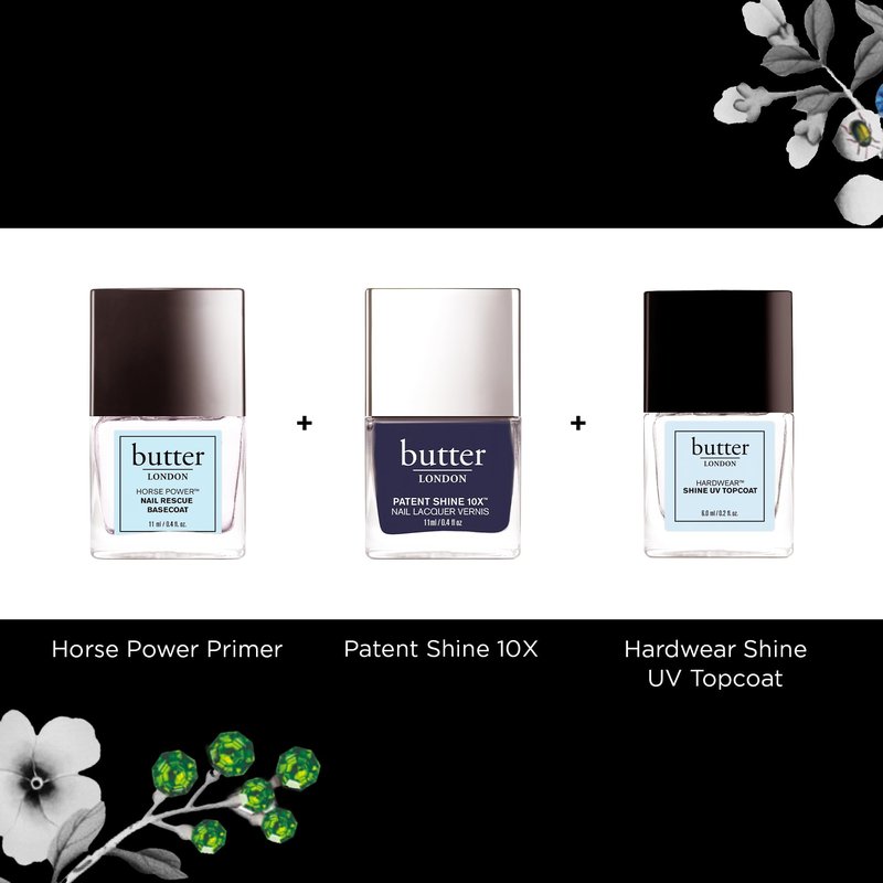 butter LONDON Patent Shine 10X Nail Lacquer Polish, Bespoke Lace (Sheer White) - Gel-Like Finish & Chip-Resistant Nail Lacquer Helps Protects & Strengthens Nails - Vegan & Cruelty-Free (0.4 Fl Oz)