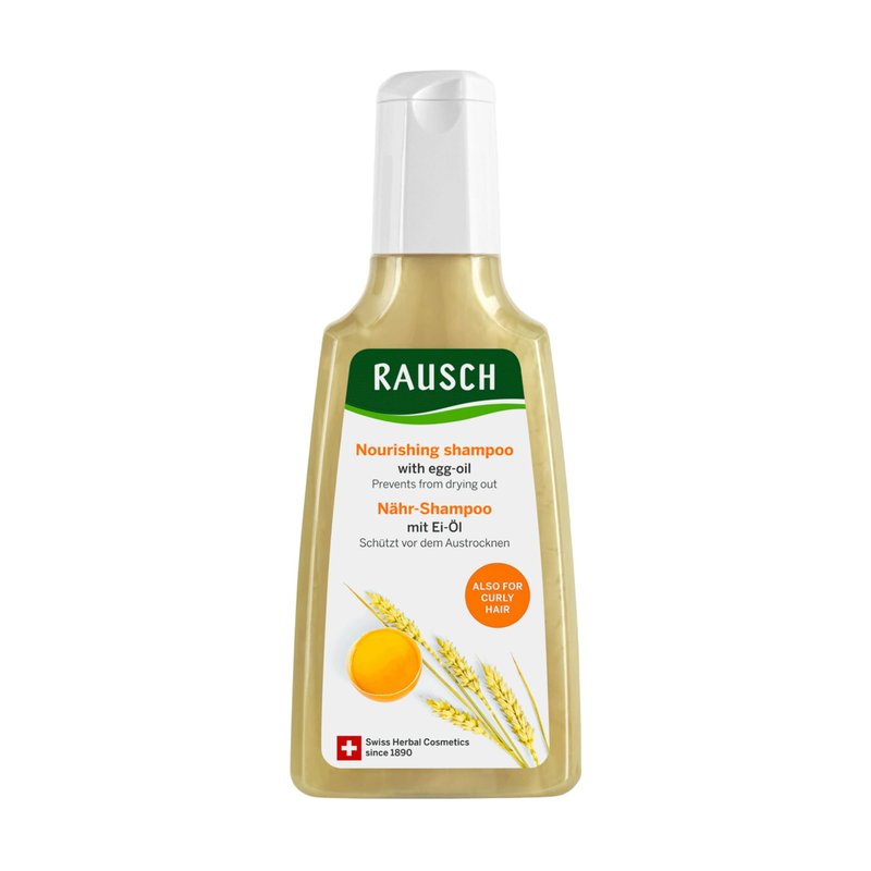 Rausch Egg Oil Nutrient Shampoo 200 ml - For Dry Hair Structure - Scalp Treatment - Soothes & Regulates - German Personal Care