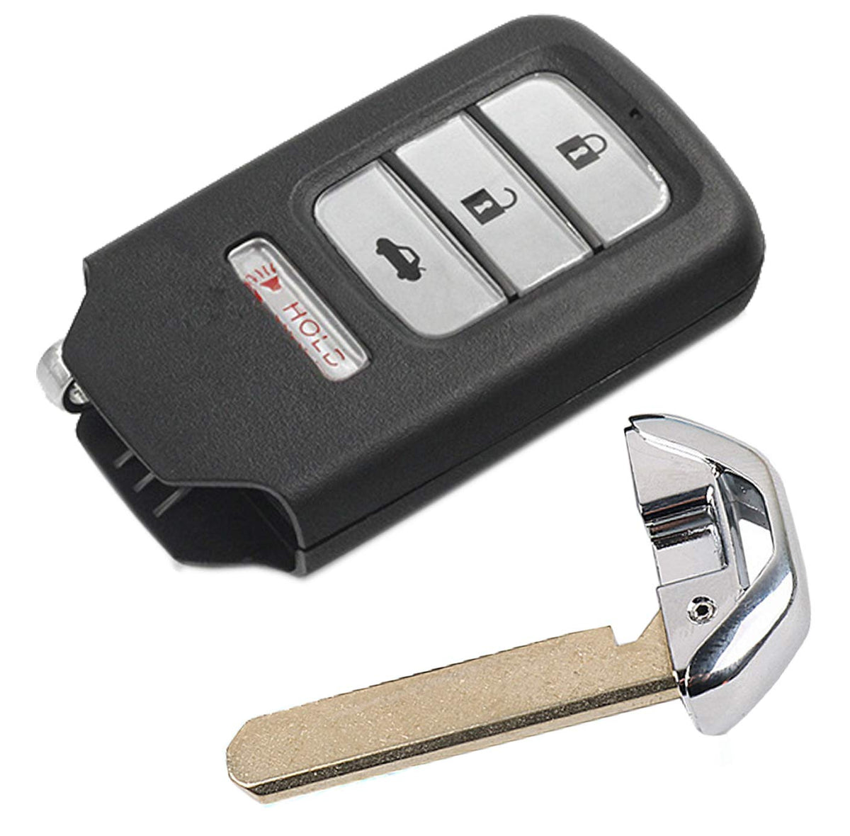 4 Buttons Smart Key Fob Case Shell Fit for Honda Accord Civic CR-V CR-Z HR-V Pilot Keyless Entry Remote Control Car Key Fob Cove
