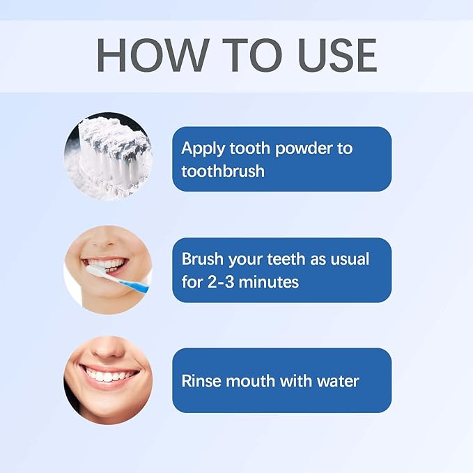 2PCS Magic Toothpaste Booster Powder, Magic Teeth Powder, Teeth Clean, Fresh Breath