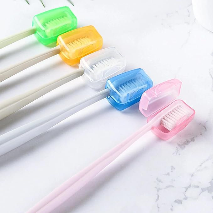 STARVAST 200 PCS Travel Toothbrush Head Covers, Portable Toothbrush Pod Caps Case Protector for Home and Outdoor