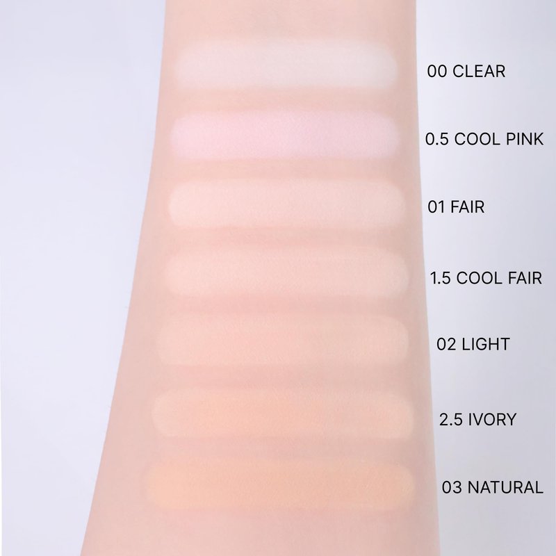 ABOUT TONE Blur Powder Pact 0.32oz - Pressed Powder Compact with Mirror and Puff Makeup Setting Finishing Blurring Natural Translucent Lightweight Face Sebum Oil Control Vegan Formula (03 NATURAL)
