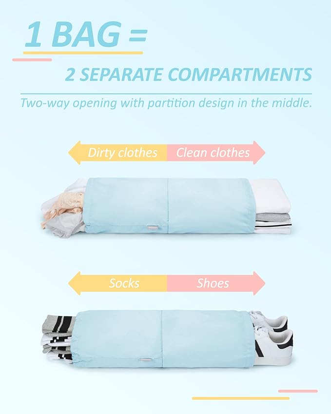 BAGSMART 6 Set /4 Set/2 Set Compression Packing Cubes for Travel, Lightweight Luggage Organizer Bags, Durable Space Saver Bags Travel Essentials
