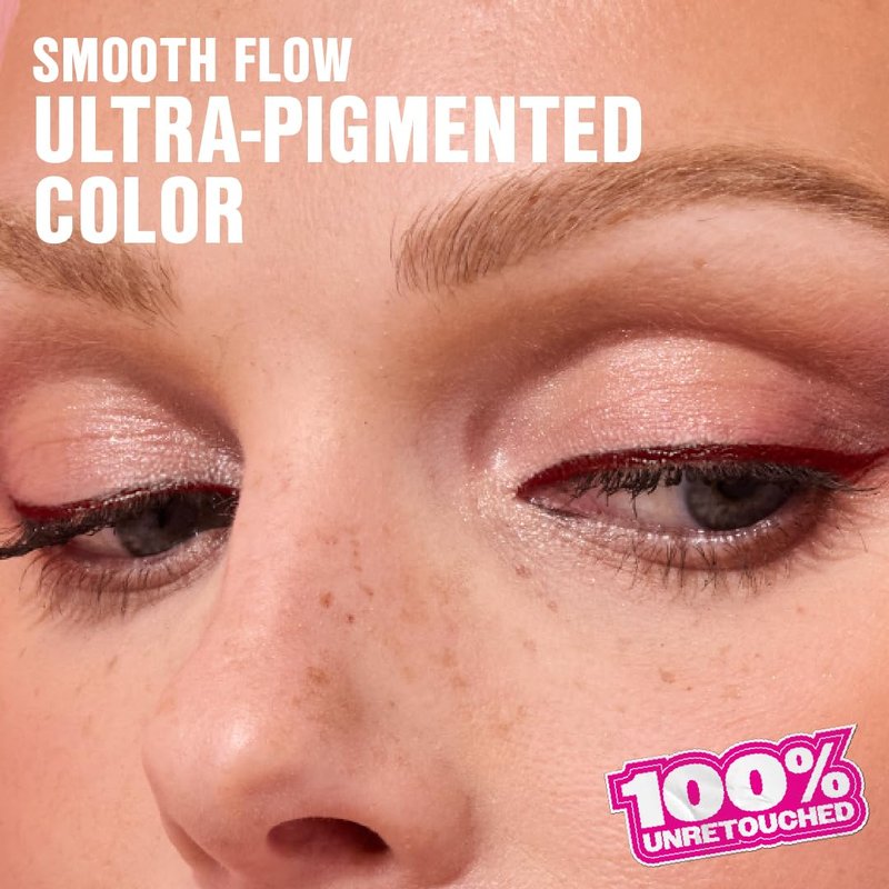 wet n wild Mega Last Breakup Proof Liquid Eyeliner - Ultra-Fine Brush, Waterproof, 16-Hour Long-Lasting Wear - Cruelty-Free & Vegan - Brown