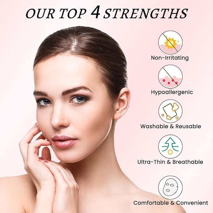 Kaely Wrinkle Patches for Face Overnight, Silicone Scar Tape for Wrinkles Forehead, Smile Line, Face Tape for Wrinkles Overnight Sleeping Lifting Sagging Skin, 128 Pcs (8 Sheets of 16 Patches)