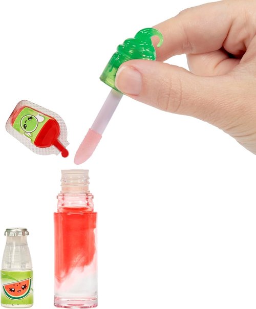 Yummiland Lipgloss Doll – Maya Watermelon – Scented Doll with DIY Gloss Kit – Suitable for Ages 4 and Up