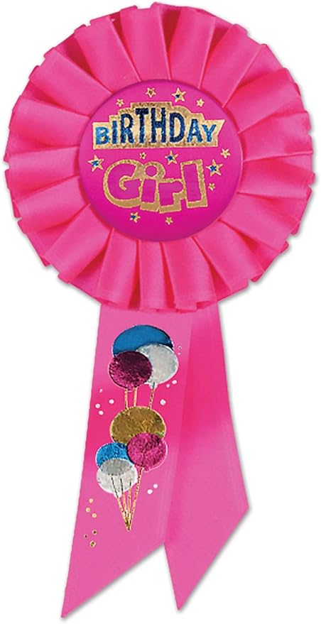 Beistle Birthday Girl Rosette