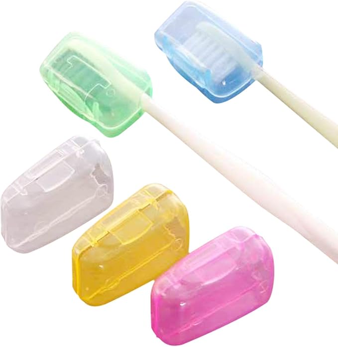 Toothbrush Caps – 5 Piece Dustproof Case, Compact Travel Cover Set, Durable Protective Shell for Hygienic Storage, Lightweight Fit Design | Great for keeping brush heads clean during trips