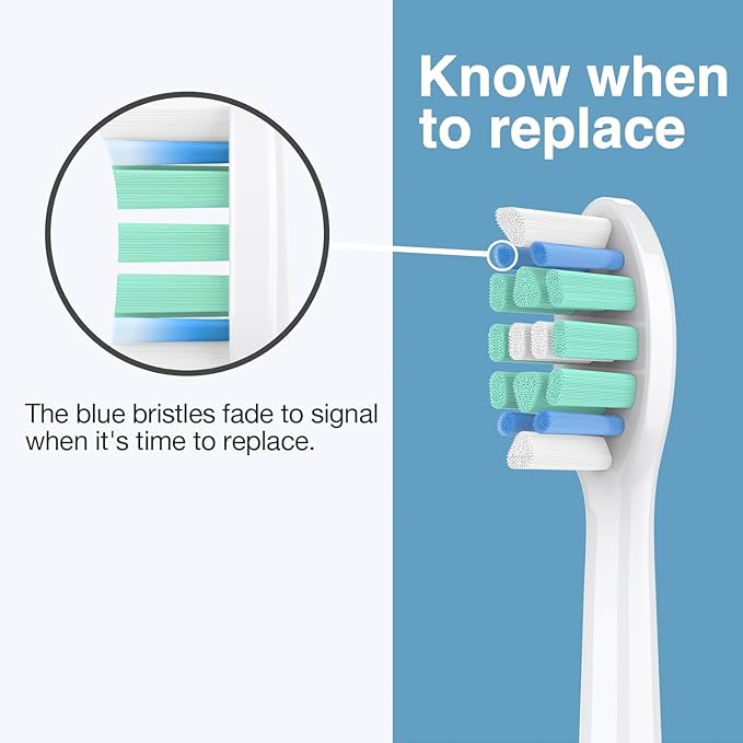 Replacement Toothbrush Heads for Philips Sonicare Replacement Heads C2, Electric Replacement Brush Head Compatible with Phillips Sonicare C2,for Philips Sonic Care Electric Brush,12 Pack