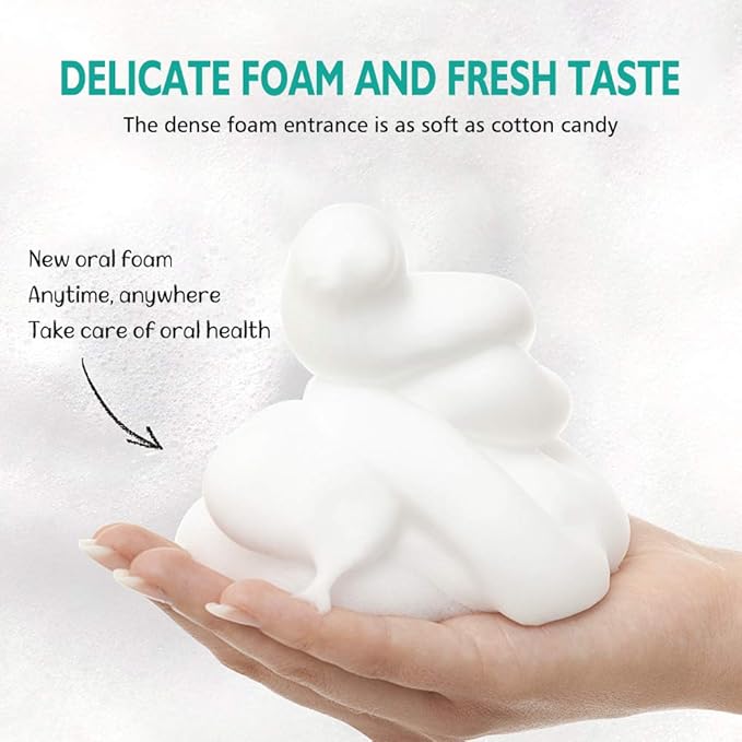 Foam Toothpaste, Teeth Whitening Toothpaste with Fluoride, Ultra-fine Mousse Foam Deeply Cleaning Gums,Stain Removal, Travel Friendly, Easy to Use, Oral Care-Toothpaste Replacement.