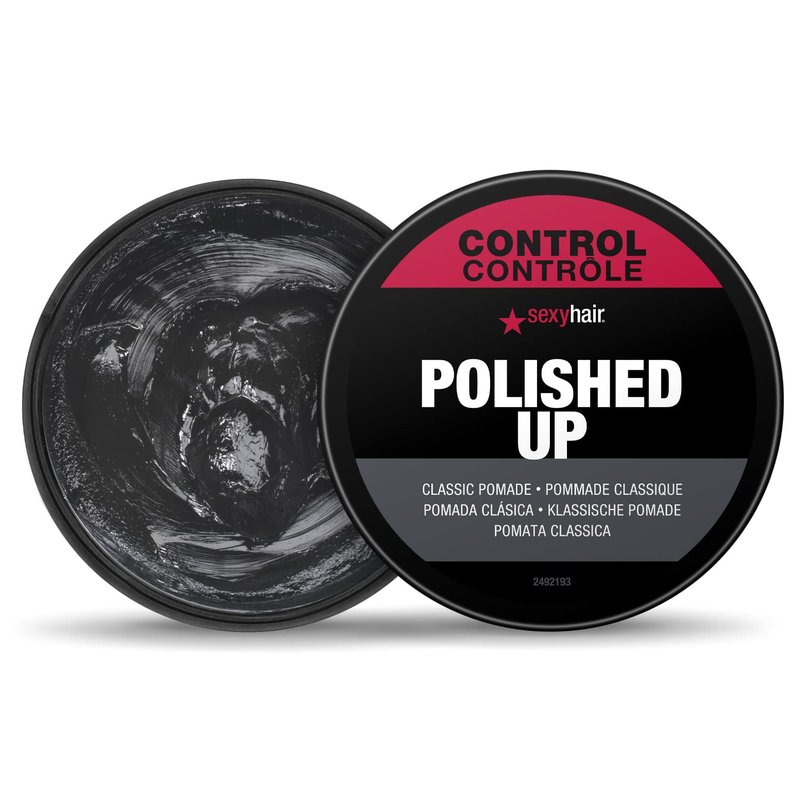 SexyHair Style Polished Up Pomade, 2.5 Oz | Classic Polished Styles | Adds Shine | Washes Out Easily
