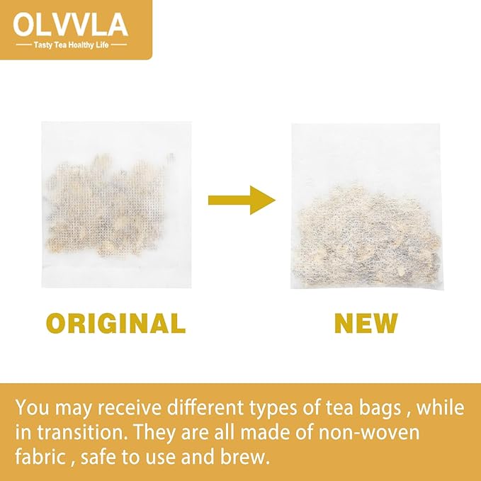 Olvvla - Premium Burdock Root Tea - 2.5g X 60 Count - 100% Pure Natural Burdock Herbal Tea bags - Caffeine-free Burdock Tea - Help to Detox & Digestive Support