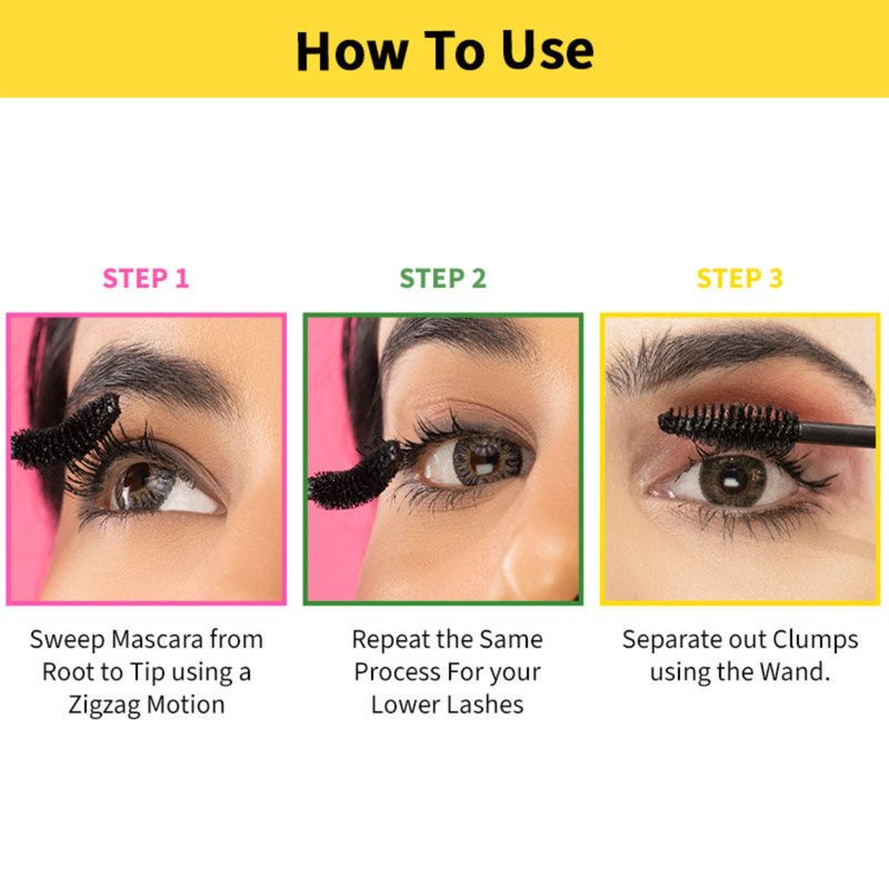 Nykaa Cosmetics Lash Talk Super Sizer Volumizing Mascara, 0.28 oz - Waterproof, Smudge-Proof, No Clumping - Wand Coats Lashes from Root to Tip, Vegan