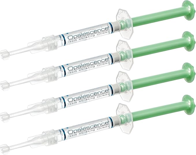 Opalescence 20% Carbamide Peroxide Teeth Whitening Gel Refill – Mint, Xylitol, Gluten-Free, Made in USA by Ultradent, 4 Syringes