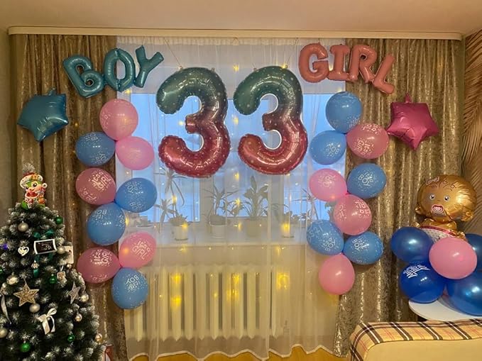 Starry Sky Number 9 Balloon 40 Inch, 9 Balloon Number, 9th Birthday Decorations, Starry Sky Party Supplies for Boys Girls