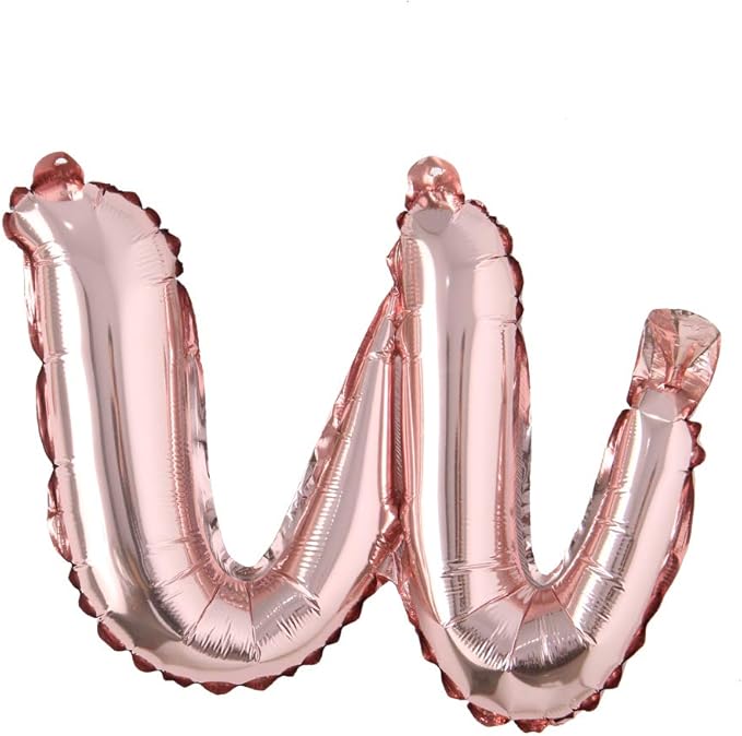 18 Inch Rose Gold Happy Birthday Balloons - Lowercase Letters Handwriting Style, Perfect for Birthday Party Decoration