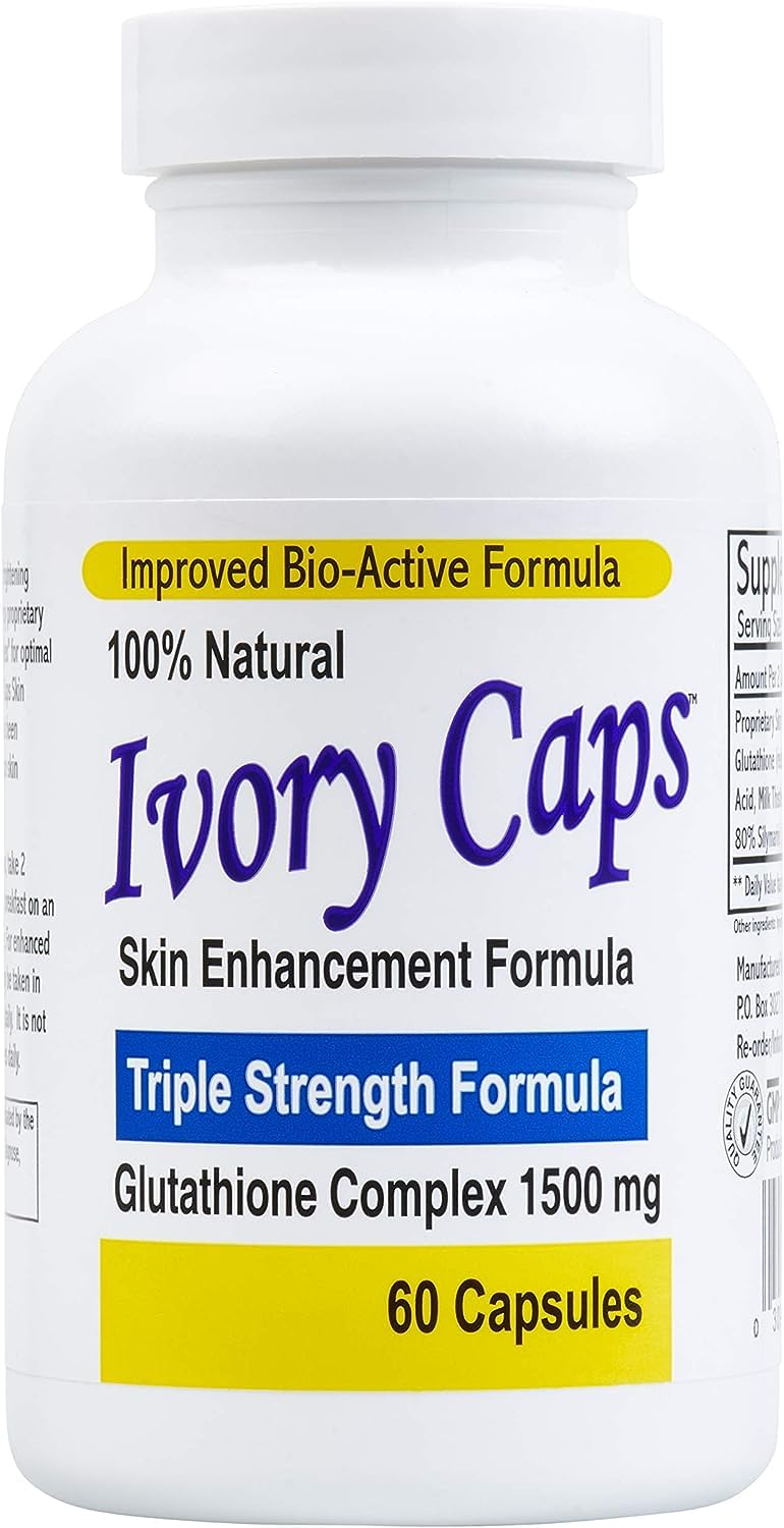 Ivory Caps - Maximum Potency Glutathione 1500"Skin Whitening" Complex **Sale REG. $49.99 - Now $29.99 - Free Shipping