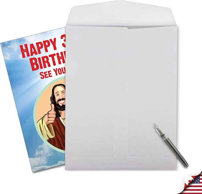 NobleWorks - 30th Funny Birthday Greeting Card (8.5 x 11 Inch) - 30 Years Old, Big Milestone Birthday Humor Card from Group - See You Soon 30 J7235MBG
