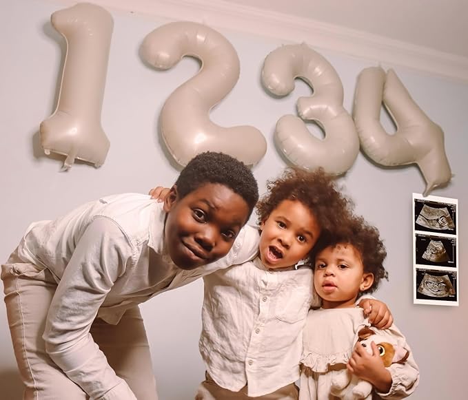 13 Balloon Number, Cream Number 13th 31th Birthday Balloons 40 Inch, 13 or 31 Years Old Cream Birthday Decorations for Boys Girls, 13th Anniversary Decorations