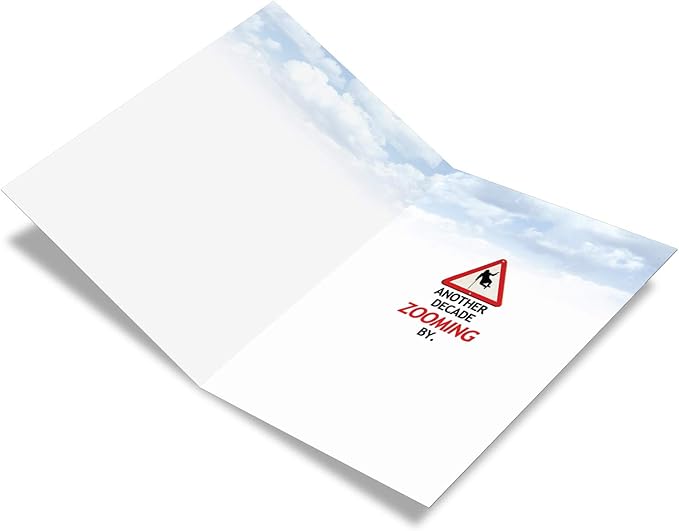 NobleWorks - Humorous 50th Milestone Birthday Greeting Card with 5 x 7 Inch Envelope (1 Card) Crossing Milestones 50 9966