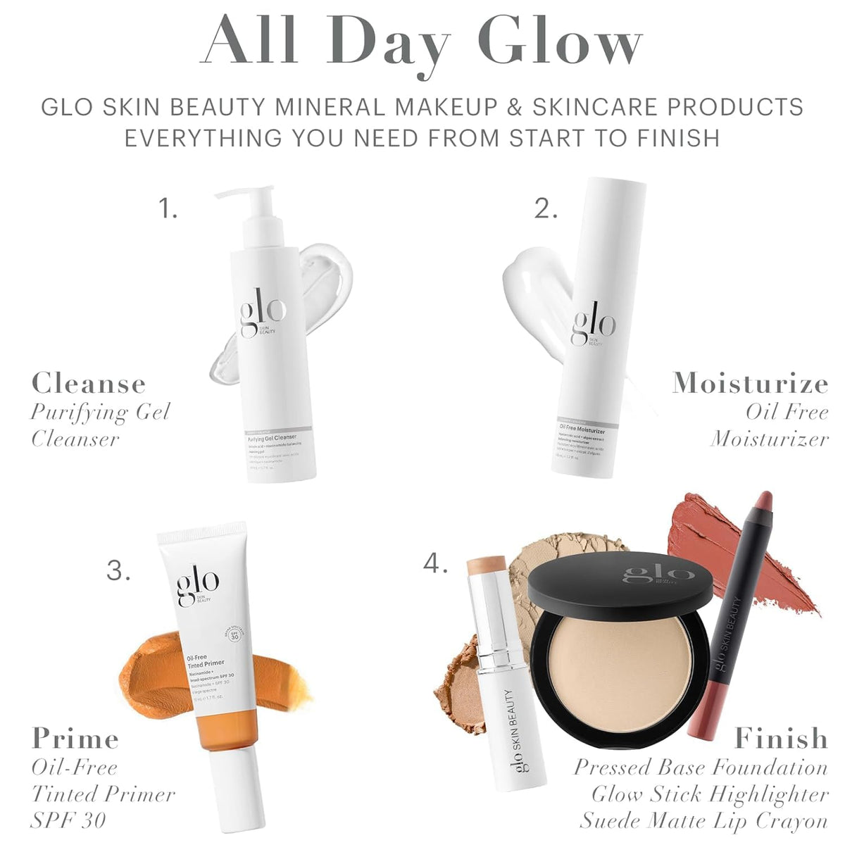Glo Skin Beauty Pressed Base Powder Foundation, Golden Medium – Buildable Sheer to Full Coverage, Long Wear Face Powder Compact, Pressed Powder Makeup for Smooth, Semi-Matte Finish
