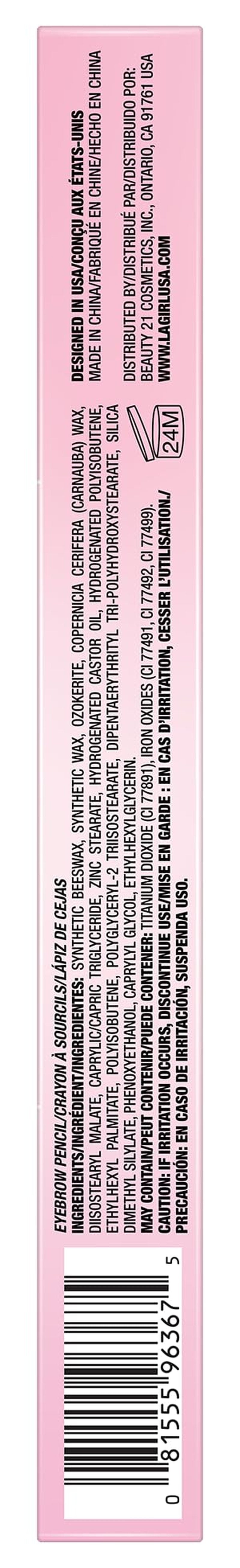 L.A. Girl Brow Saber Eyebrow Pencil, Soft Brown GBP367