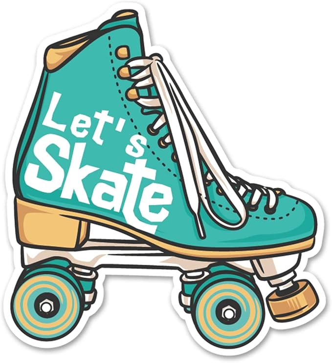 Roller Skating Party Invitations with Envelopes, 20 Set Roller Skate Shaped Invitations Birthday Baby Shower Party Invites Supplies Favors, Double-Sided, Green