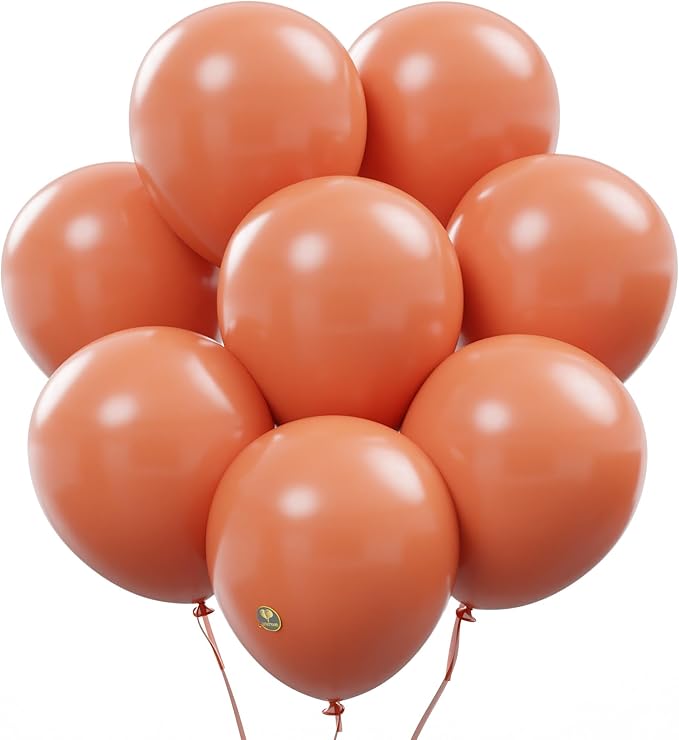 AFTERLOON® Biodegradable Balloons 24 pcs Grapefruit Red 12 Inch, Matte Color Thickened Extra Strong Latex Helium Float, Colorful Bulk Color ballon baloon Globos Para Decoration De Fiestas Kids