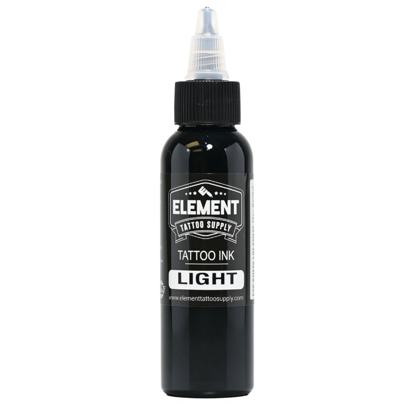 Element Tattoo Supply Greywash Tattoo Ink Set for Professional Tattooing Supplies – Light, Medium & Dark Solid Shades for Outlining, Shading & Blending for Artists – 2 oz Bottle (3 Pack)