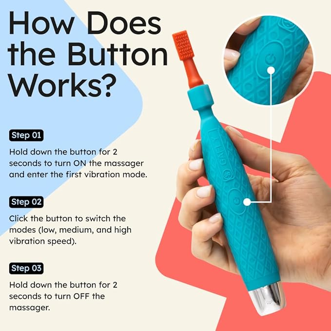 GAFLY Therapen: Rechargeable Oral Massager for Speech Therapy, Sensory Brush, Speech Therapy Toys, Adjustable Speed Setting, USB Charging, Mouth Stimulator, Kids Chew Toys Sensory with Storage Pouch