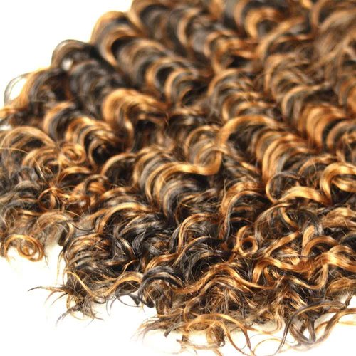 P1B/30 Highlight Bundles Human Hair Ombre Brown Kinky Curly 3 Bundles Vinmdonm 22 24 26 inch Unprocessed Virgin Remy Hair Extensions 300g