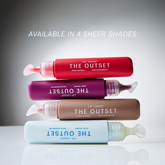 The Outset Lip Oasis Glossy Treatment | Skincare Essentials | Vegan | Gluten Free | Clean Beauty | Unisex for All Skin Types | Sun Kiss | 0.3 oz