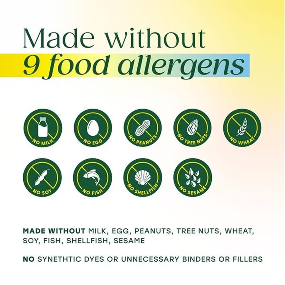 MegaFood MegaFlora Kids Probiotics - 5 Billion CFUs - Non-GMO, Vegetarian, Made Without 9 Food Allergens, Probiotics for Digestive Health- 60 Mini Capsules (60 Servings)