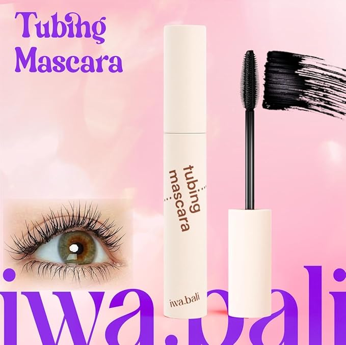 Tubing Mascara, Long-Lasting, Smudge-Resistant, Naturally Lengthening, Fluffy and Breathable Effect, Removable with Warm Water