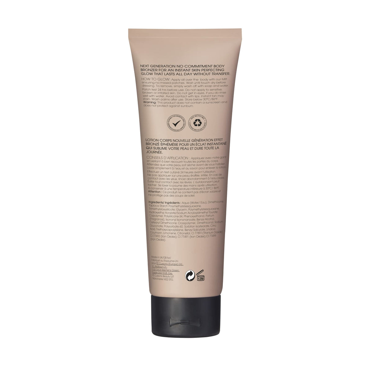 St.Tropez Instant Glow Face & Body Bronzer, Light to Medium Smudge-Proof, Vegan, Natural & Cruelty-Free