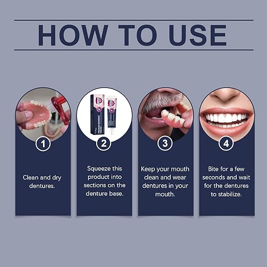 Thermoplastic Denture Adhesive,Lasts for 4 Days Give a Brush (2)