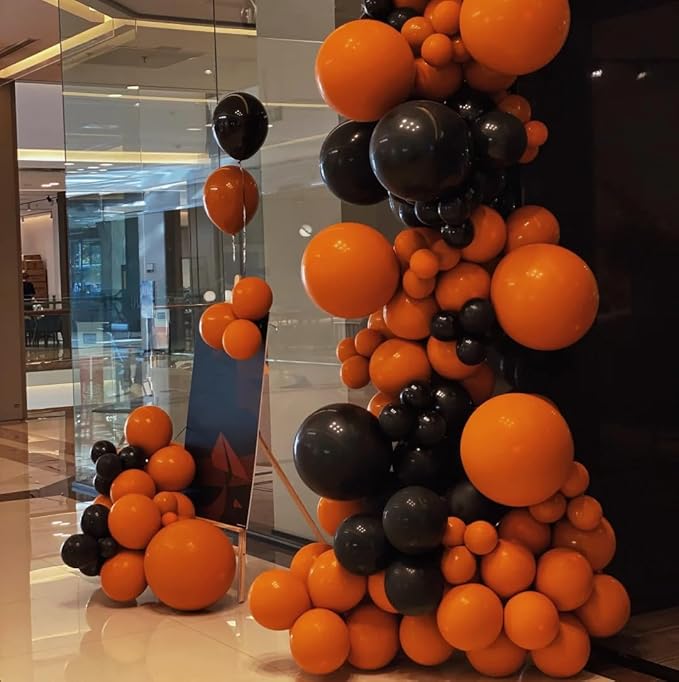 AZOWA 24 Inch Orange Balloon 10 Large Latex Balloons for Party Wedding Birthday Baby Shower Decoration (Orange, 10 Pcs)