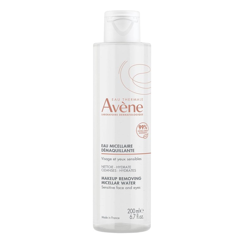 Avène Micellar Lotion Cleansing Water - Soap-Free 3-in-1 Cleanser, Toner, Make-up Remover - All Skin Types - Non-Comedogenic - 6.7 Fl Oz