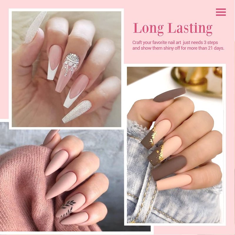 17Pcs Dip Powder Nail Kit Starter, AZUREBEAUTY 8 Color Nude Clear White Classic Nail Dip Powder Kit System With Base Top Coat Ativator Brush Saver for French Nail Art