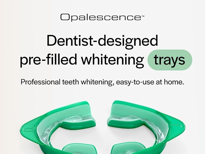 Opalescence Go 15% Mint - Prefilled Teeth Whitening Trays - 15% Hydrogen Peroxide - (10 Treatments) Made by Ultradent Products. Teeth Whitening Kit -Mint - Includes 2Chill Toothbrush 5194-1T