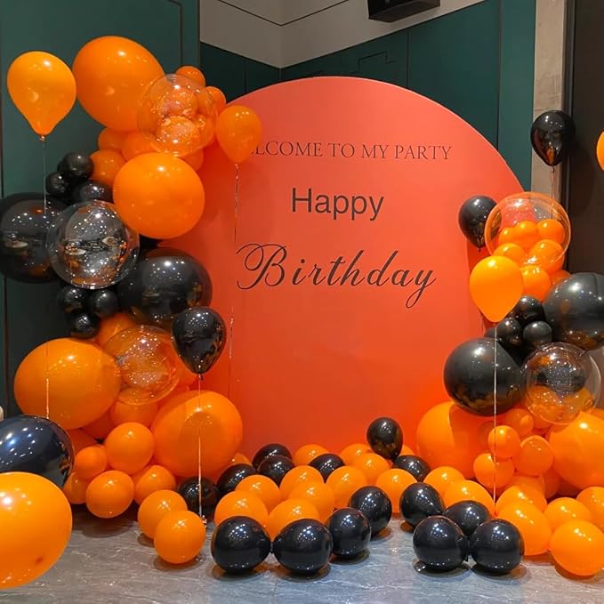 AZOWA 24 Inch Orange Balloon 10 Large Latex Balloons for Party Wedding Birthday Baby Shower Decoration (Orange, 10 Pcs)