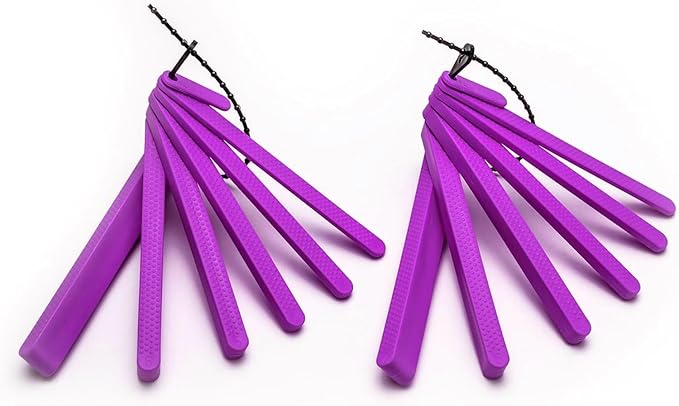TalkTools Dental Bite Blocks Kit - Jaw Grading for Optimal Oral Motor Skills Development | Suitable for Kids and Adults Seeking Enhanced Jaw Stability and Control - Purple (2 Pack)