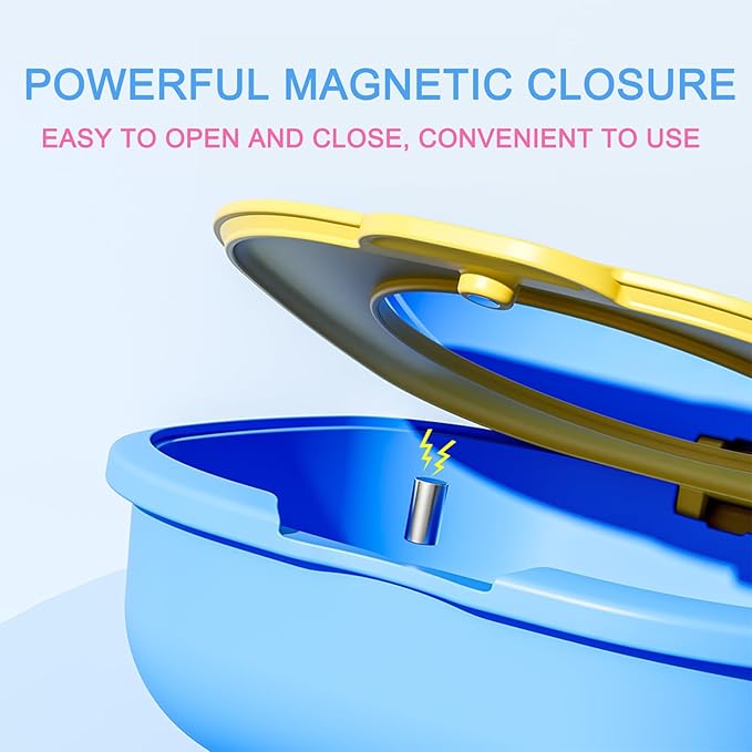 Retainer Case with Vent Holes, Retainer Cleaner Case, Fashion Orthodontic Retainer Case with Mirror