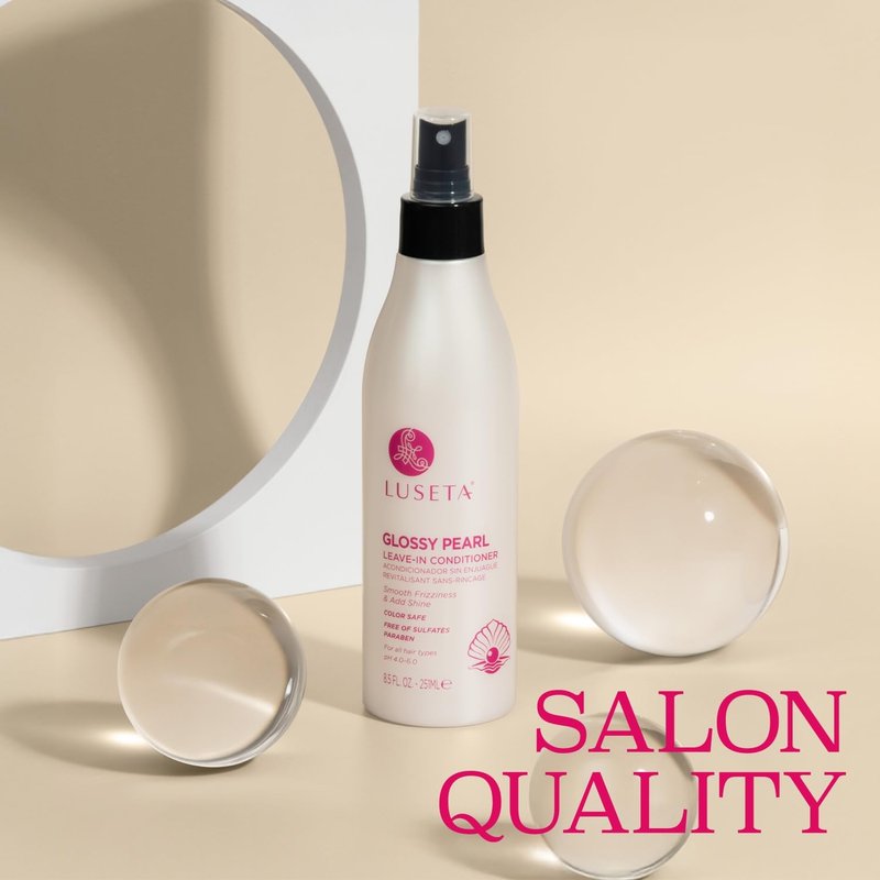Luseta Glossy Pearl Leave-In Conditioner for Dry Hair, Adds Shine, 8.5 oz