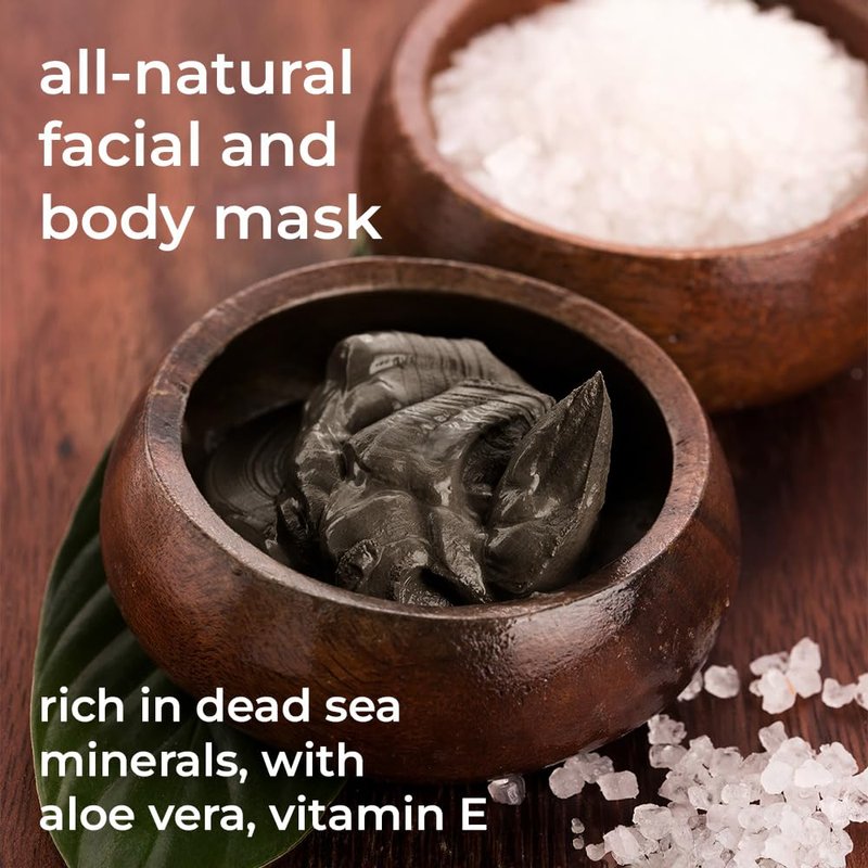 Natural Elephant Dead Sea Mud Mask (40oz (Pack of 4 9.9oz Jars))