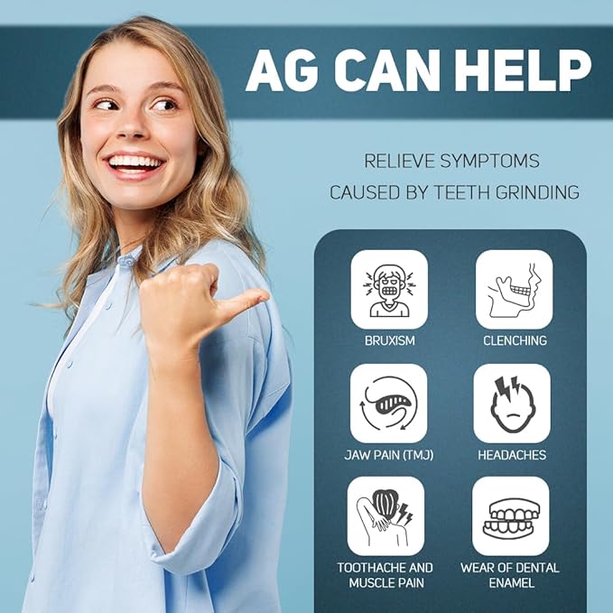KOHEEL AG Adjustable Mouth Guard for Teeth Grinding & Clenching, Thin & Comfort-Fit Dental Guard for Sleeping, TMJ Relief & Bruxism, One Size Fits All (12 Count)